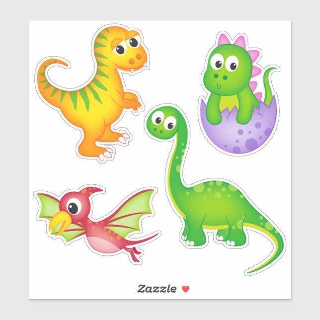 Cute Kids Dinosaur (Sheet)