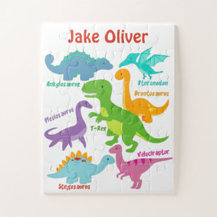 Cute Kids Dinosaur Jigsaw Puzzle