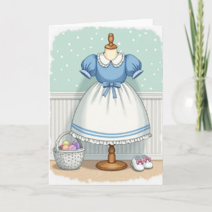 Cute Kids Dress Art Card