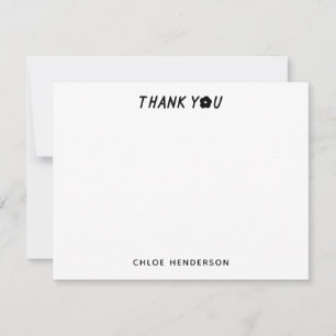 Cute Kids Flower Stationery Thank You Card