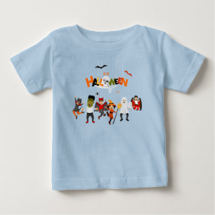 Cute Kids Halloween Costume Monsters Party Toddler Baby T-Shirt