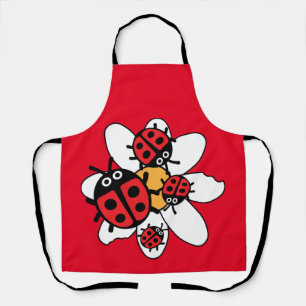 Cute Kids ladybird Family   Apron