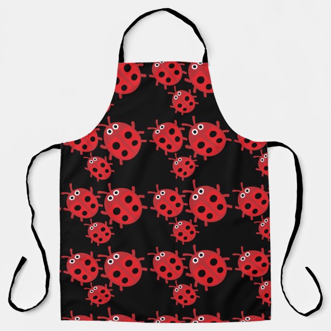 Cute Kids ladybird Family Apron (Front)