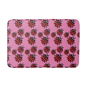 Cute Kids ladybird Family   Bath Mat