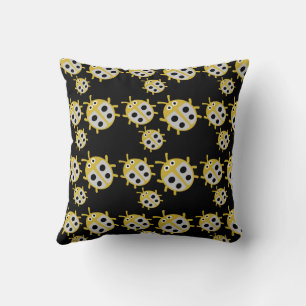 Cute Kids ladybird Family Throw Pillow