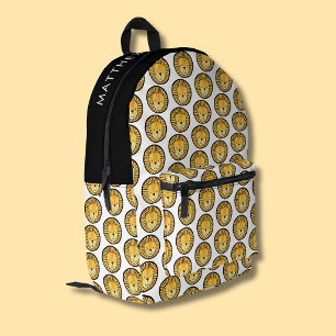 Cute Kids Lion Jungle pattern Printed Backpack