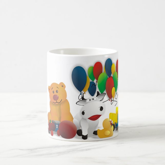 Cute kids motif magic mug (Center)