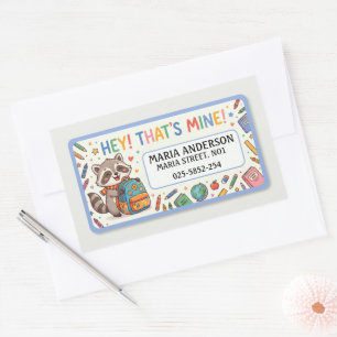 Cute Kids Name Labels : Thats Mine
