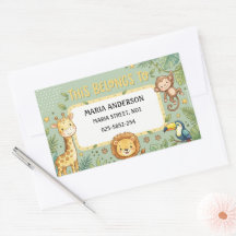 Cute Kids Name Labels : This Belongs to