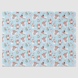 Cute Kids North Pole Christmas Tissue Paper