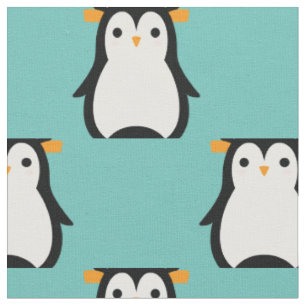 Cute Kids Penguin Cartoon Baby Nursery Fabric