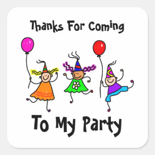 Cute Kids Personalized Birthday Party Favour Seal