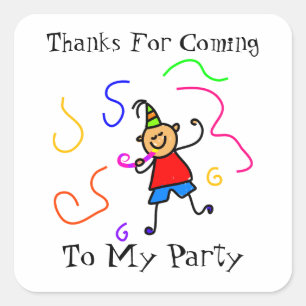 Cute Kids Personalized Birthday Party Favour Seal