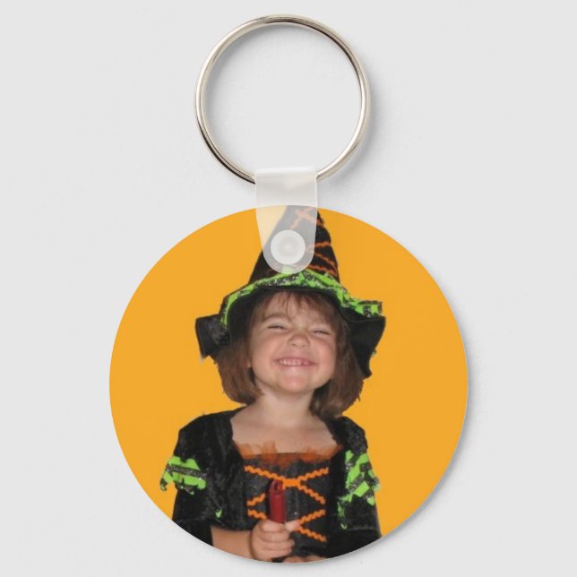 Cute Kids Photo Keychain Template Easy Upload (Front)