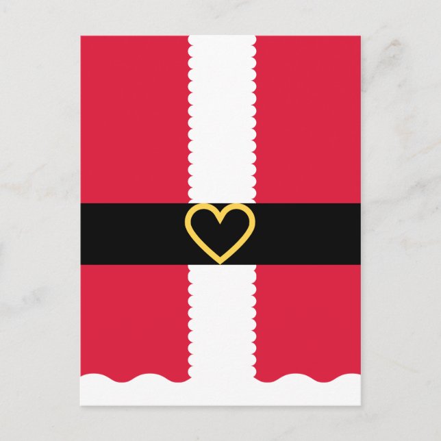 Cute Kids Santa Postcard (Front)