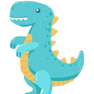 Cute Kids T-Rex Throw Pillow