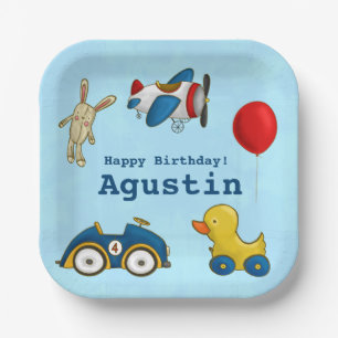 Cute Kids Toys Happy Birthday Paper Plate