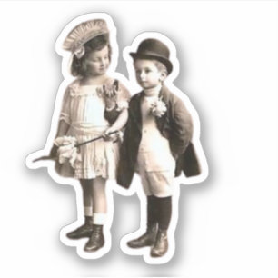 Cute Kids Vintage Photo