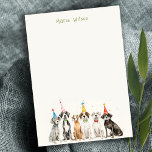 Cute Kids Watercolor Pawty Dog Birthday Party Card<br><div class="desc">For any further customisation or any other matching items,  please feel free to contact me at yellowfebstudio@gmail.com</div>