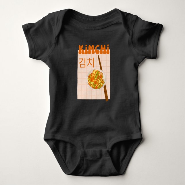 cute kimchi  baby bodysuit (Front)