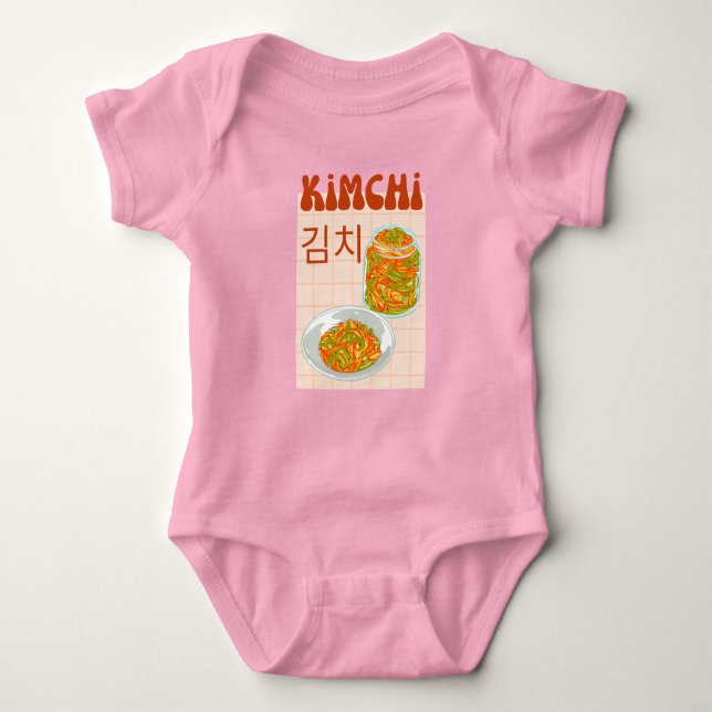 cute kimchi  baby bodysuit (Front)