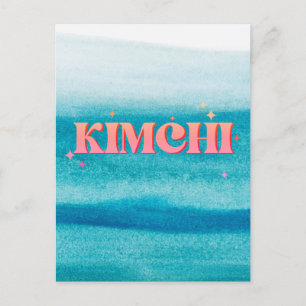 cute kimchi holiday postcard