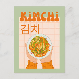 cute kimchi holiday postcard
