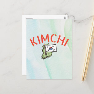 cute kimchi  postcard