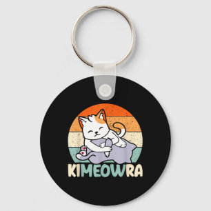 Cute Kimeowra _ Funny Brazilian Jiu Jitsu BJJ Cat Keychain