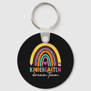 Cute Kindergarten Dream Team Back To School Teache Keychain