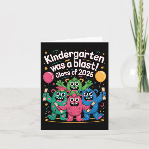 Cute Kindergarten Graduation Cl Of 2025 Grad  Card