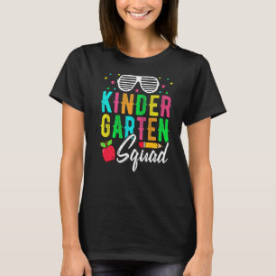 Cute Kindergarten Squad Back To School First Day O T-Shirt
