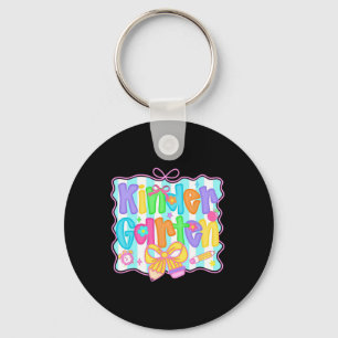 Cute Kindergarten Teacher Leopard Coquette Pencil Keychain