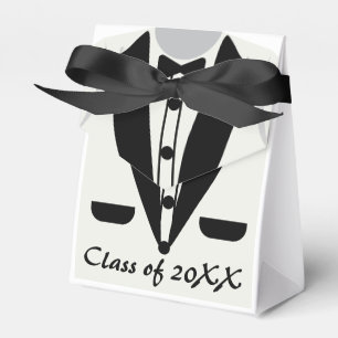Cute Kindergarten Tuxedo Bow Tie Graduation Favor Box