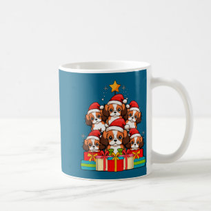 Cute King Charles Cavalier Le Dog Christmas Tree X Coffee Mug