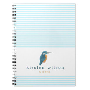 Cute Kingfisher - Personalized Notebook