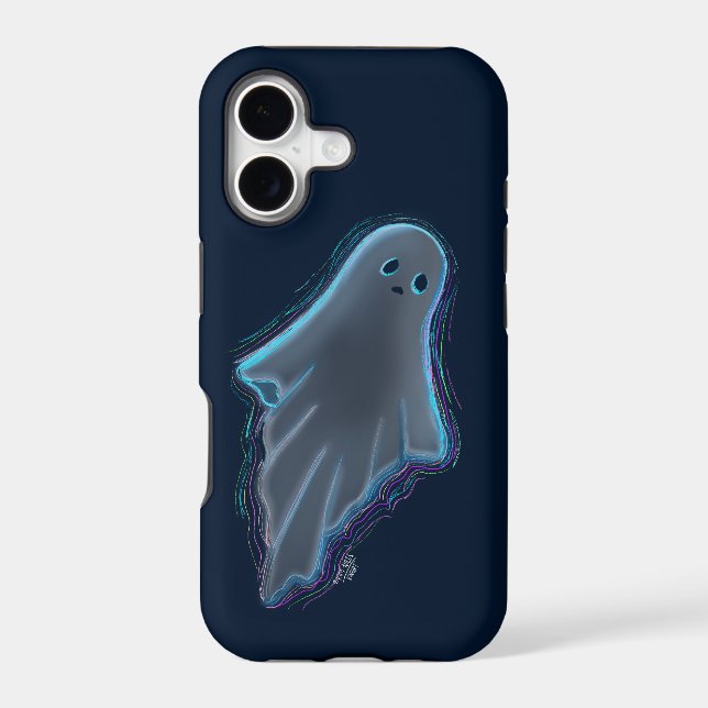 Cute KiniArt Ghost iPhone Case (Back)