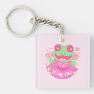 Cute Kiss Me Frog - Xoxo Keychain