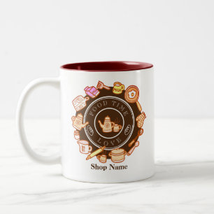 Cute Kitchenware Brown Two-Tone Coffee Mug