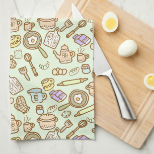 Cute Kitchenware Green  Kitchen Towel