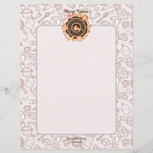 Cute Kitchenware Menu Brown