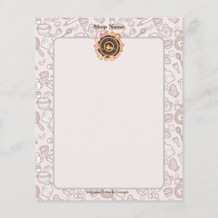 Cute Kitchenware Menu Brown