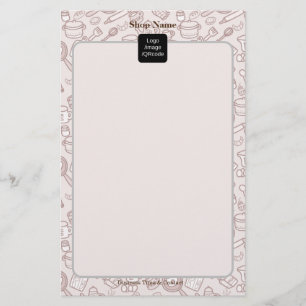 Cute Kitchenware Menu Brown