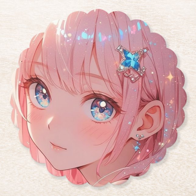 Cute kitchenware paper coaster (Front)