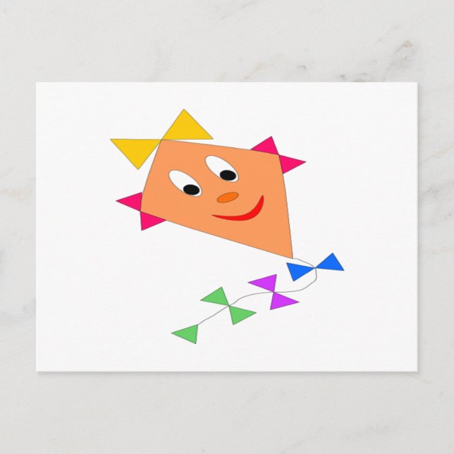 Cute Kite Postcard (Front)
