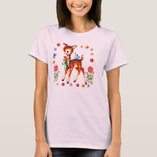 Cute Kitsch Deer T-Shirt