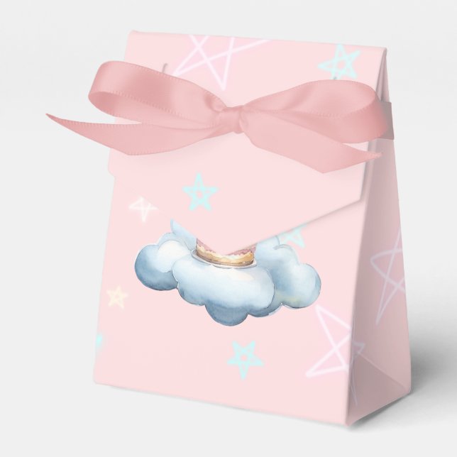 Cute Kitten Birthday Favor Box_ Pastel Design Box (Front Side)