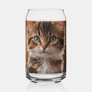 Cute Kitten  Can Glass