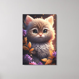Cute Kitten Canvas Print
