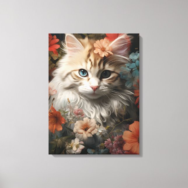 Cute kitten canvas print (Front)